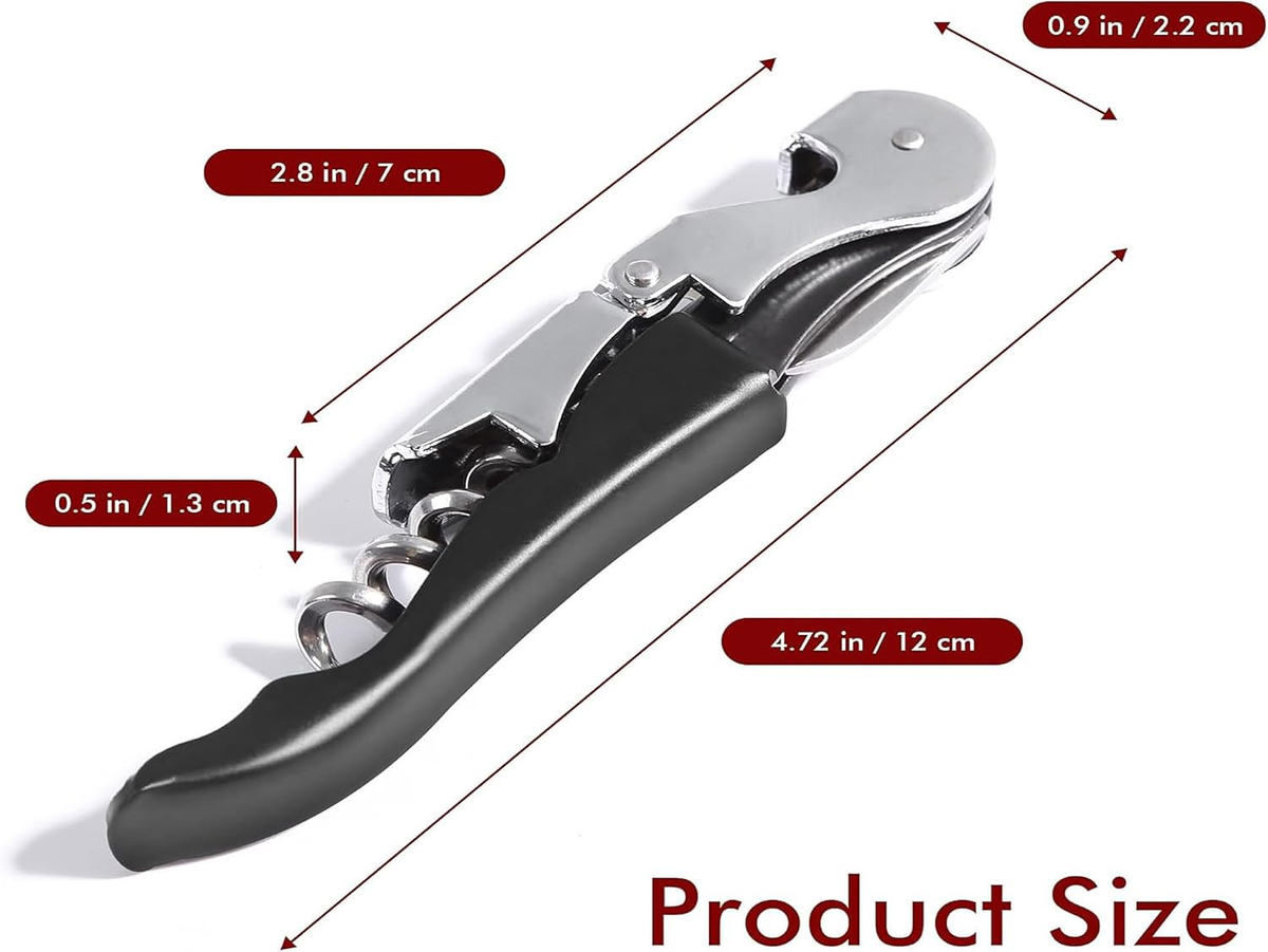 Double-Hinged Waiter Corkscrew Set additional product photo