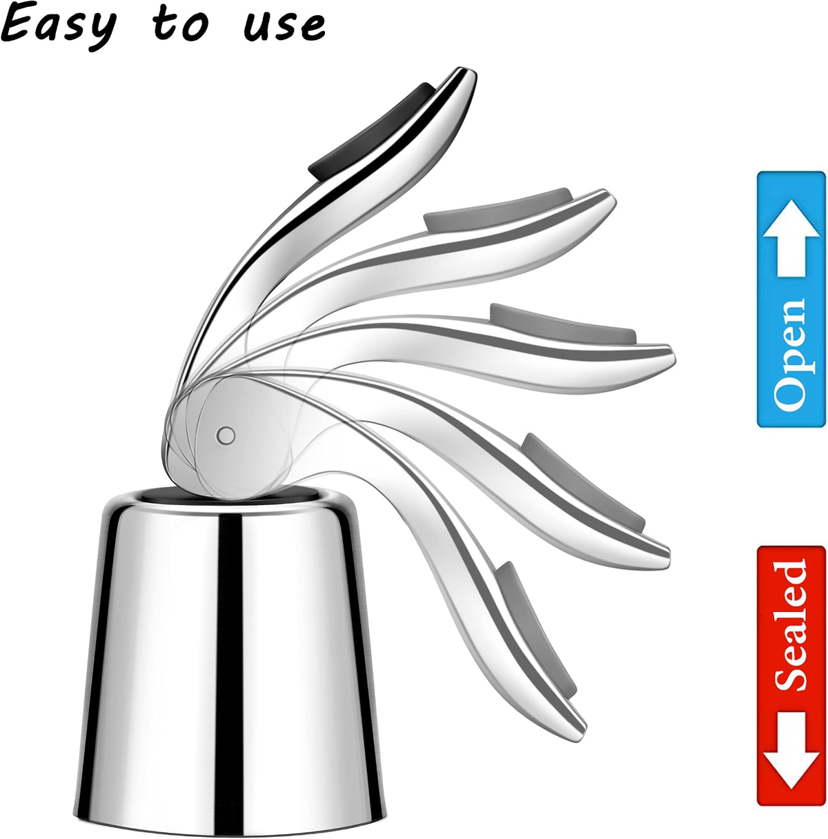 Press-to-Seal Wine Stopper Set additional product photo