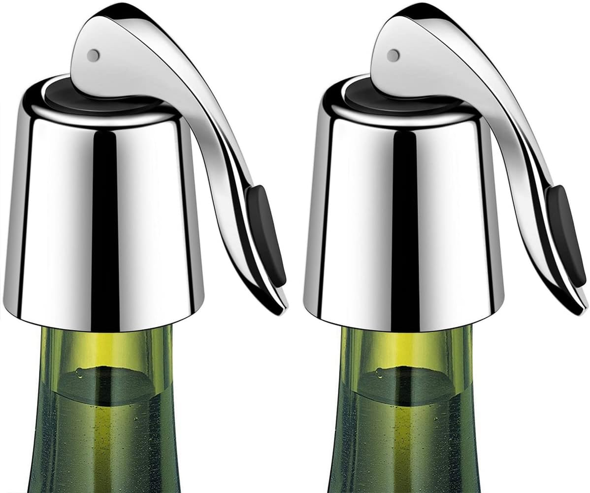Press-to-Seal Wine Stopper Set studio product photo