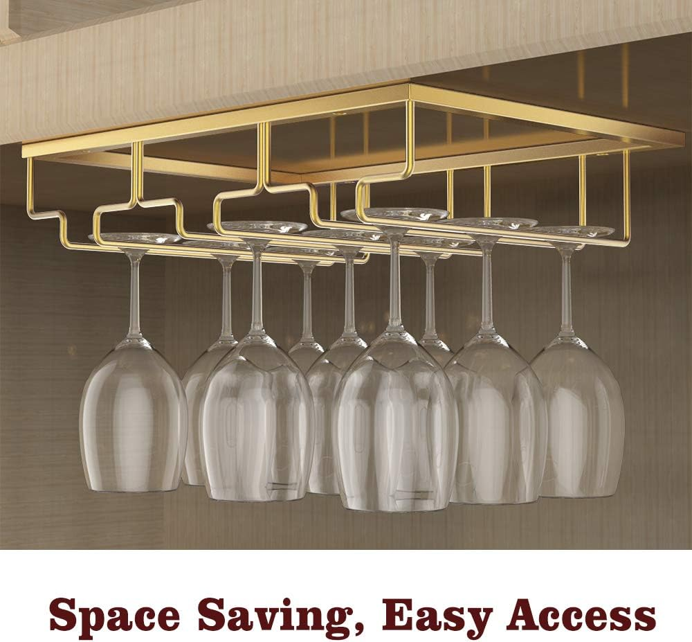 Multi-Row Under-Cabinet Stemware Rack additional product photo