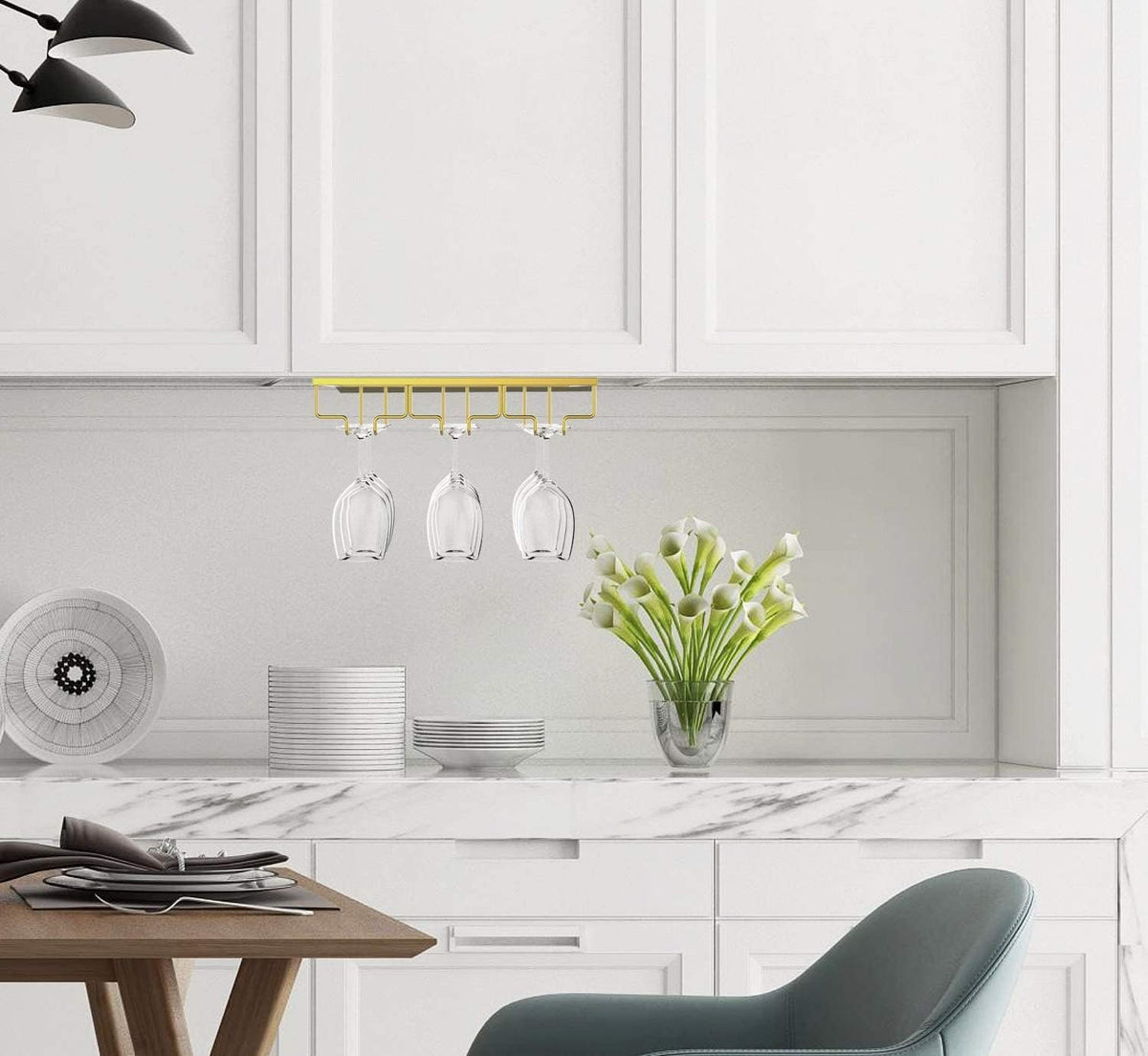 Multi-Row Under-Cabinet Stemware Rack additional product photo