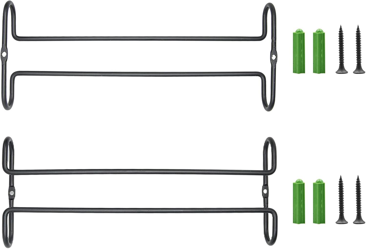 Cast Iron Under-Cabinet Stemware Rack Pair studio product photo