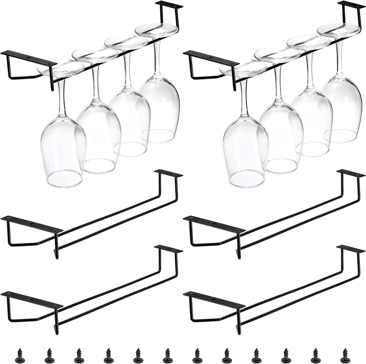 Under-Cabinet Stemware Rack Set studio product photo