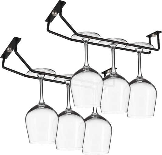 Single-Row Under-Cabinet Stemware Rack Pair studio product photo
