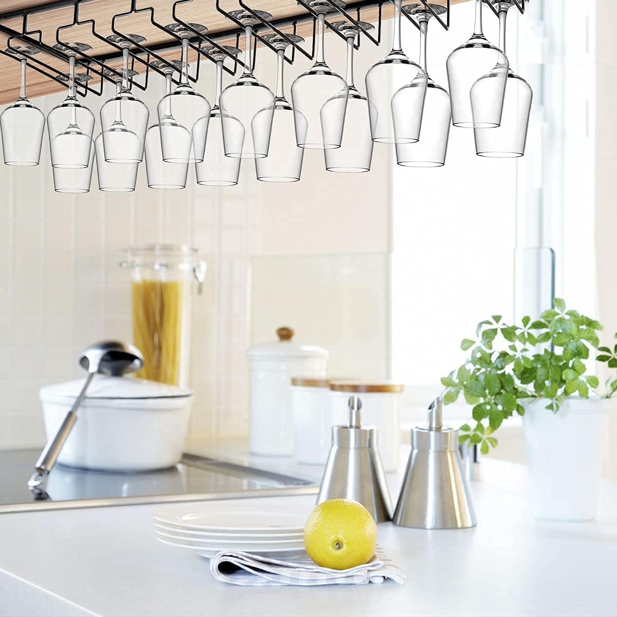 Multi-Row Under-Cabinet Stemware Rack additional product photo