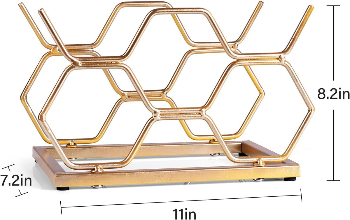 Countertop Metal Wine Bottle Rack additional product photo