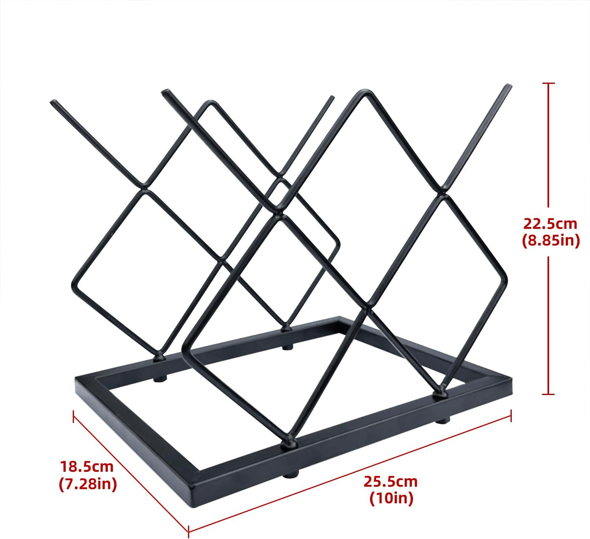 Open Countertop Metal Wine Bottle Rack additional product photo