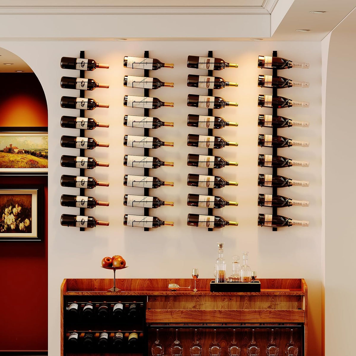 Detachable Wall-Mounted Wine Rack Set additional product photo