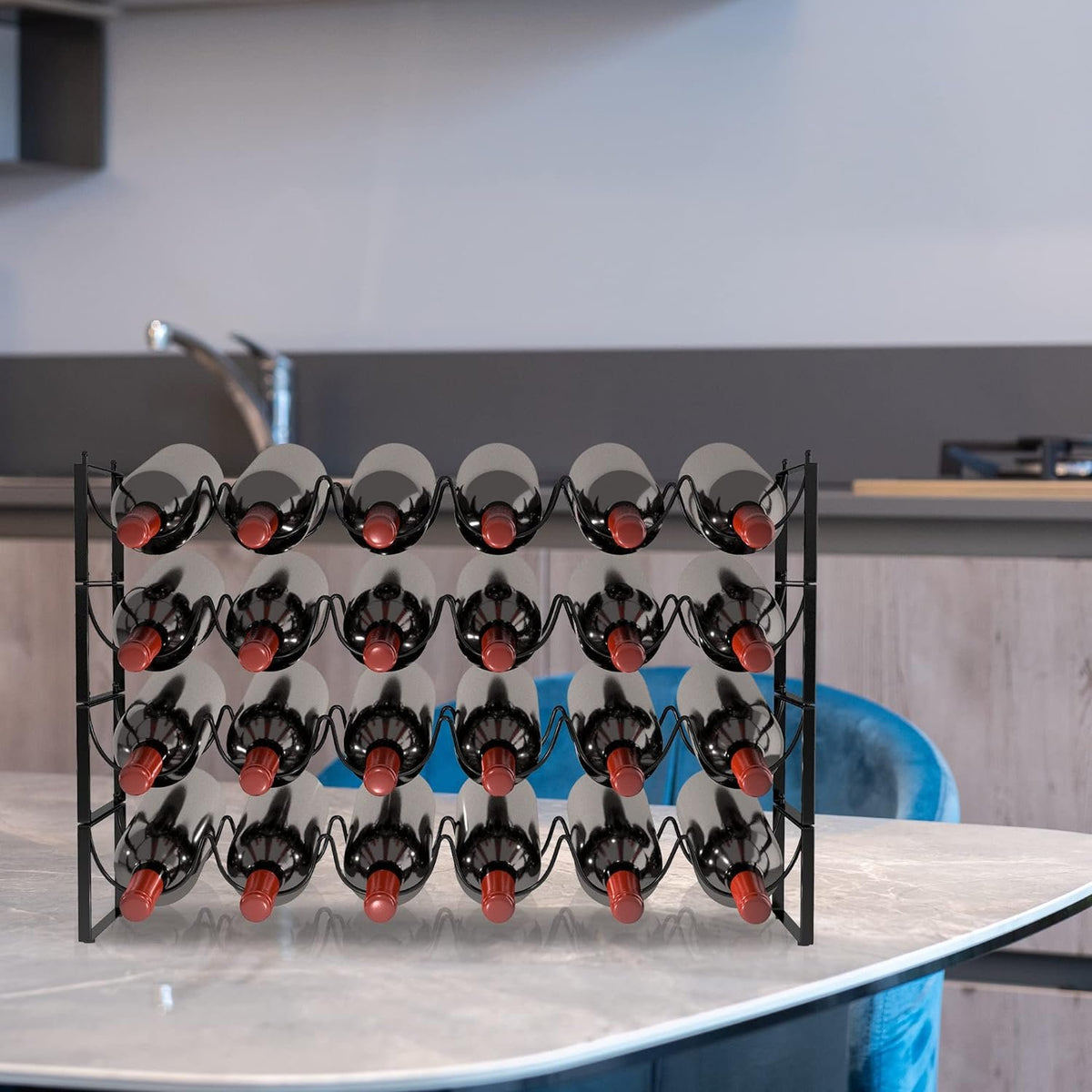 Tiered Stackable Wine Bottle Rack additional product photo