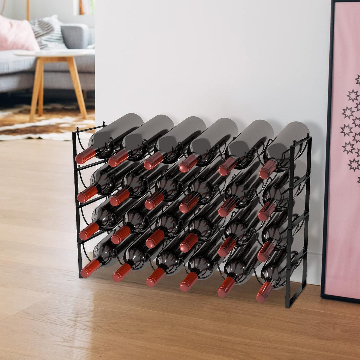 Tiered Stackable Wine Bottle Rack additional product photo