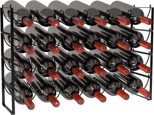 Tiered Stackable Wine Bottle Rack studio product photo
