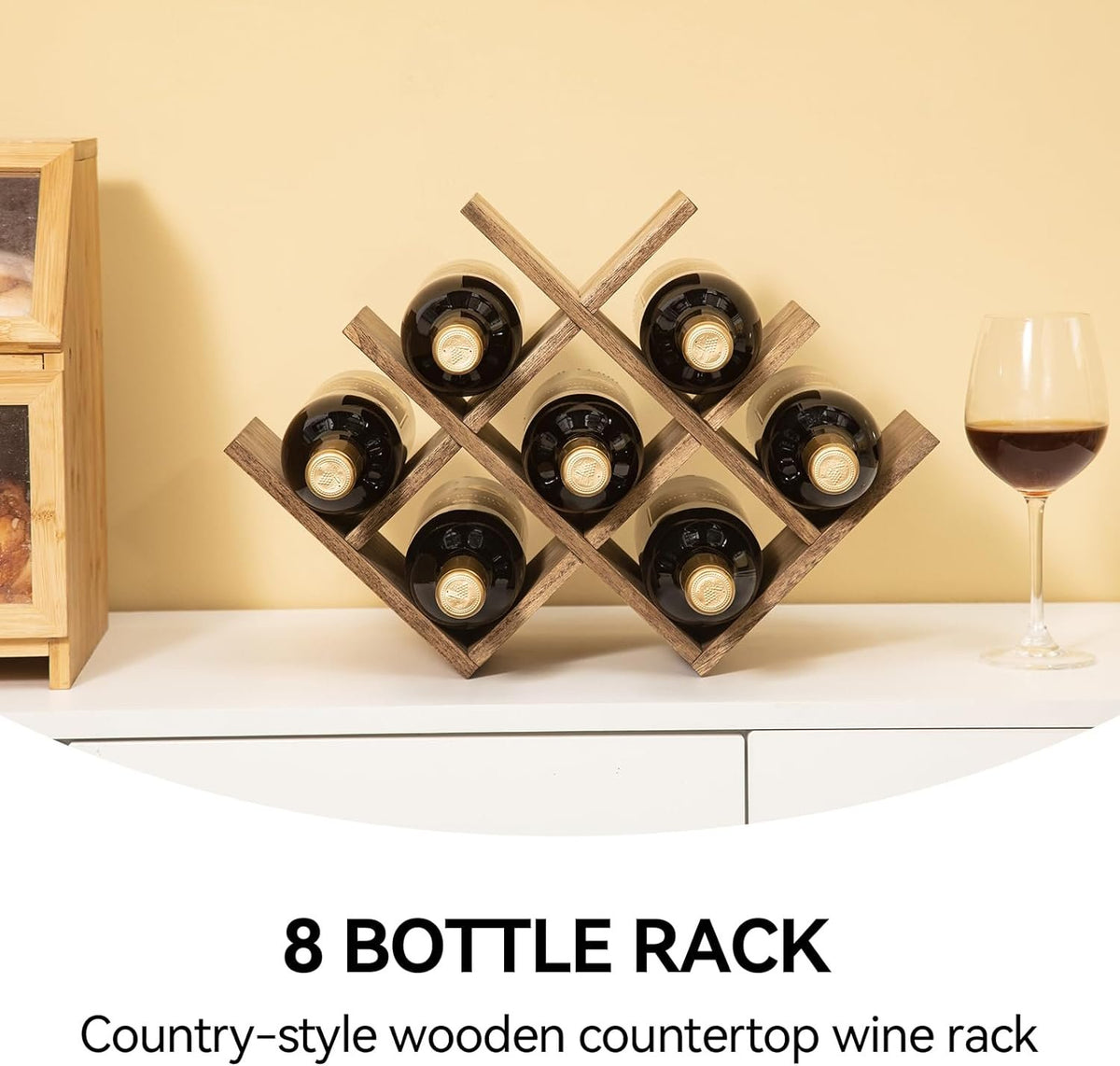 Tiered Countertop Wine Bottle Rack additional product photo