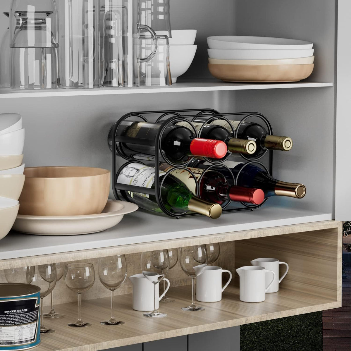 Compact Countertop Wine Bottle Rack additional product photo